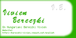 vivien bereczki business card
